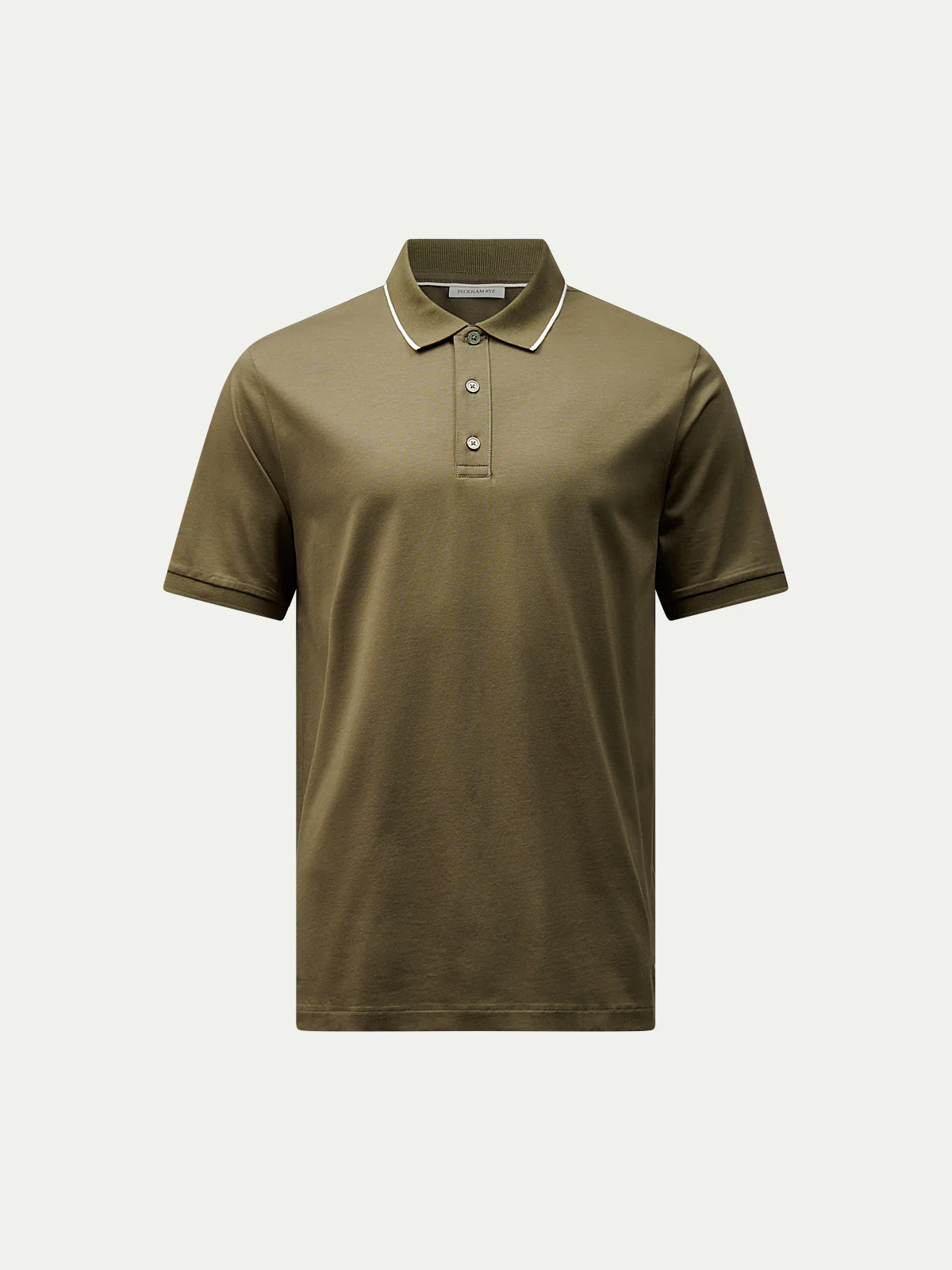 Warwick Tipped Mercerised Polo Shirt in Sea Turtle - Image 5