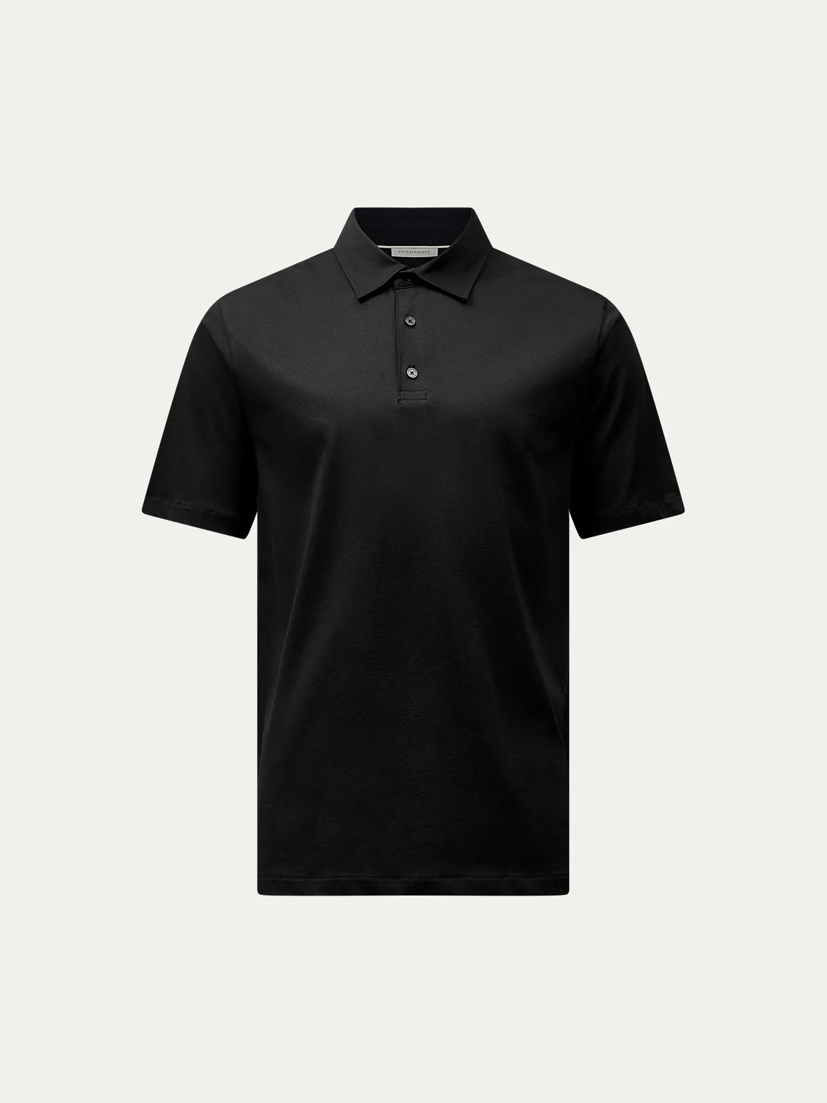 Wardour Mercerised Cotton Polo Shirt in Black - Image 5