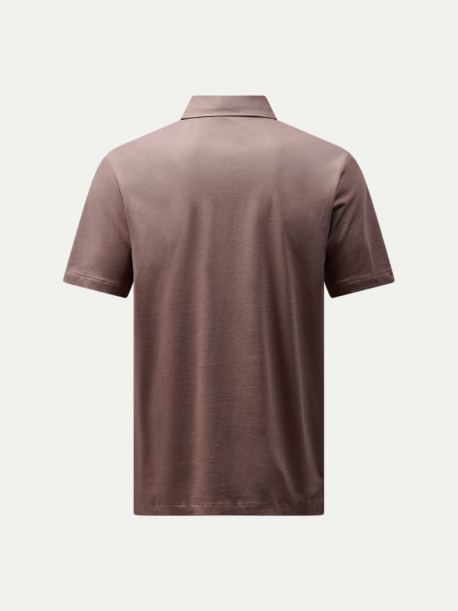 Wardour Mercerised Cotton Polo Shirt in Iron - Image 8