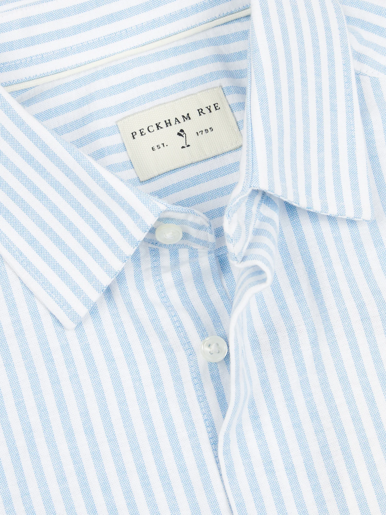 Striped Oxford Shirt in Quiet Harbor - Image 2