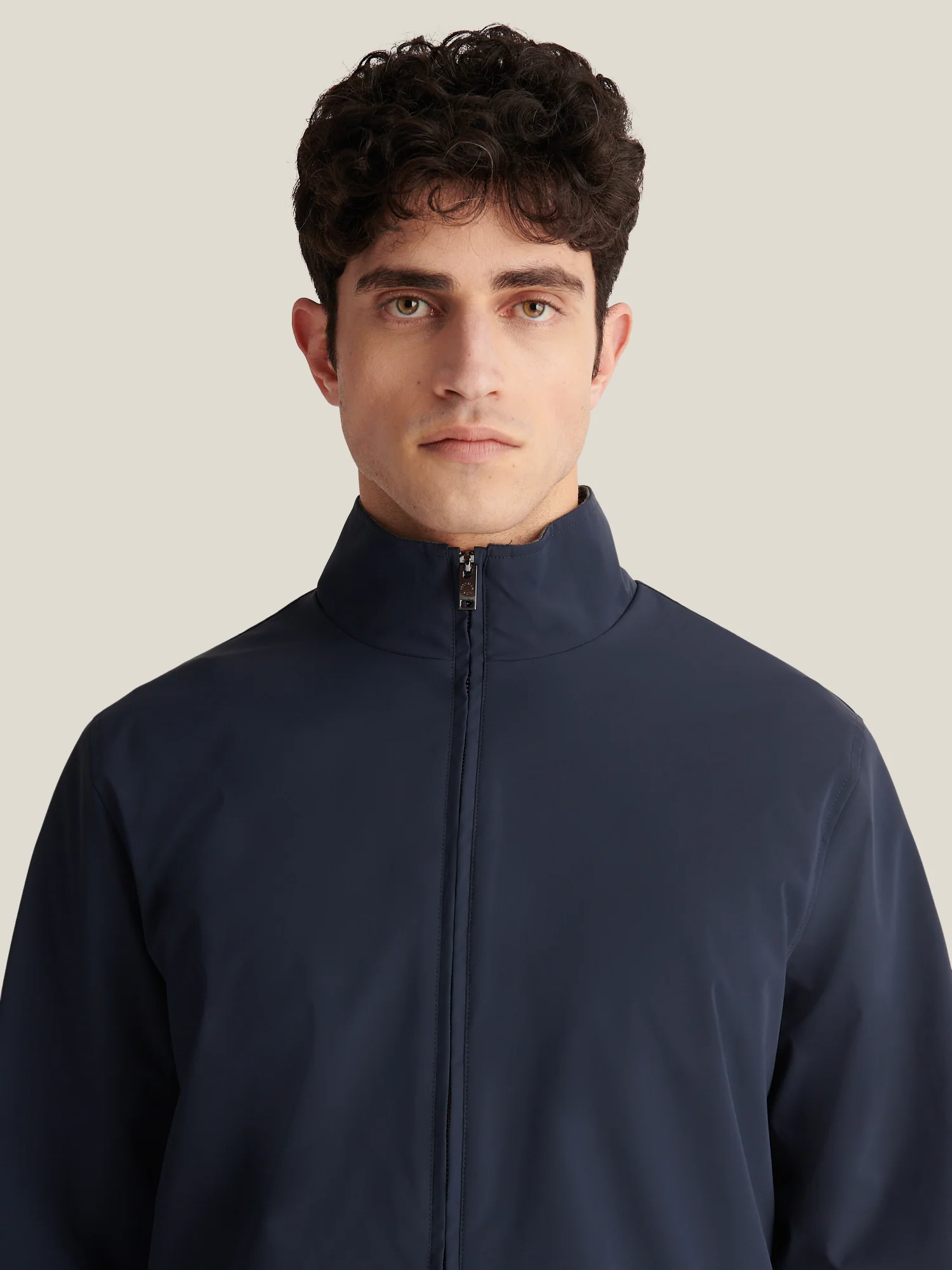 Versailles Zip Jacket in Dark Sapphire Navy - Image 6