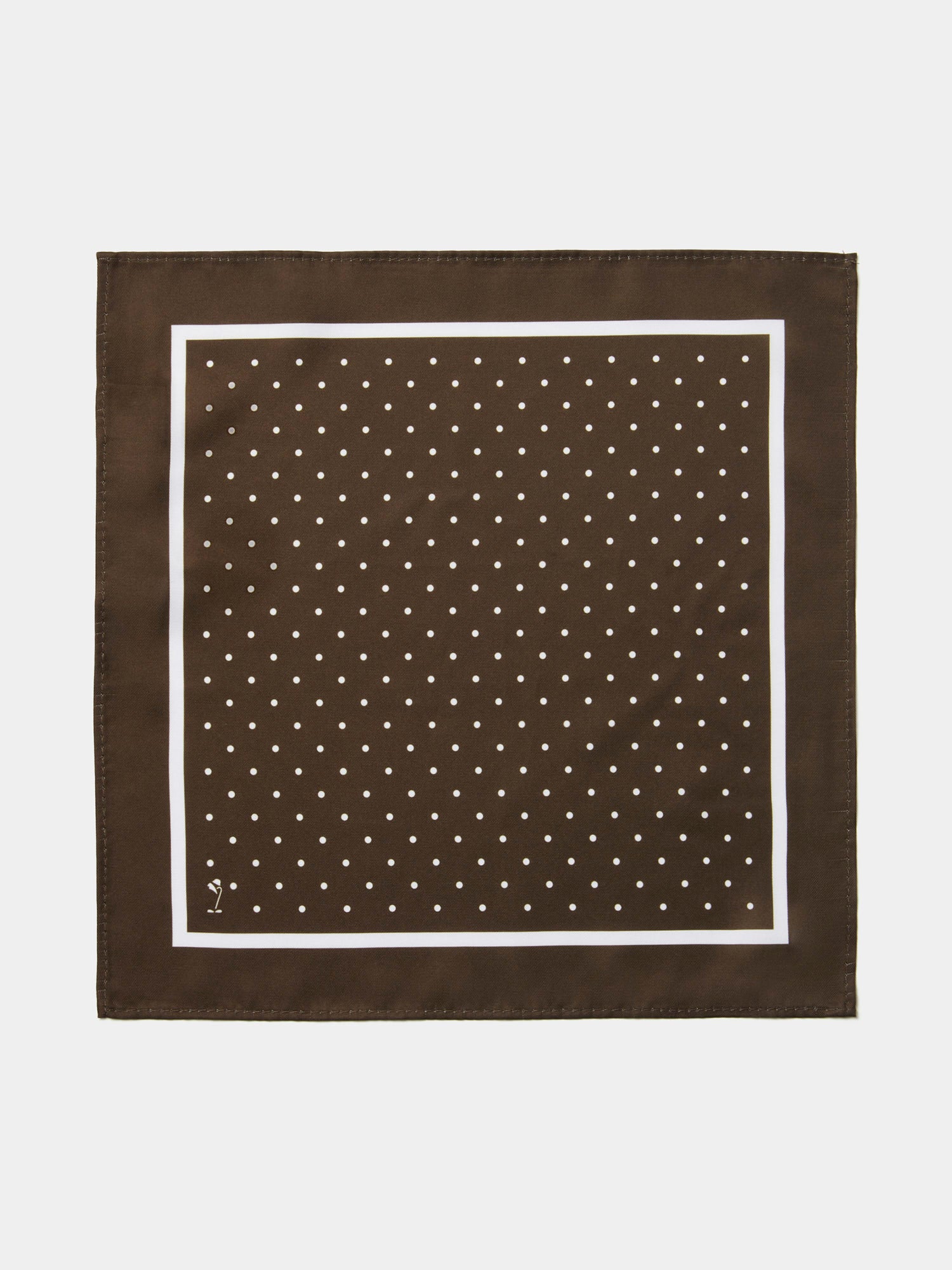 Polka Dot Pocket Square in Carafe - Image 4